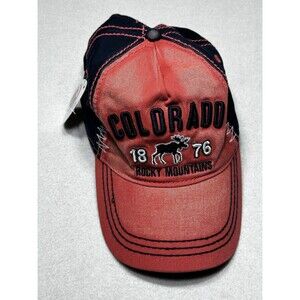 Colorado Rocky Mountain Trucker Hat Adjustable Mesh Snap Back V